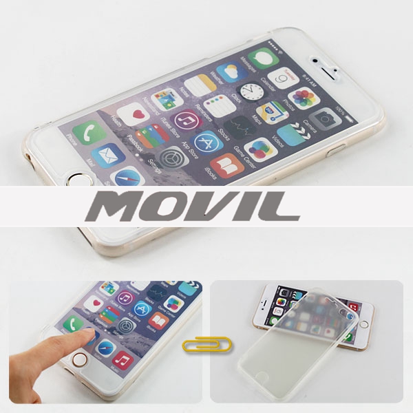 NP-2055 TPU Touch pantalla Flip Funda para Apple iPhone 6 Plus-2